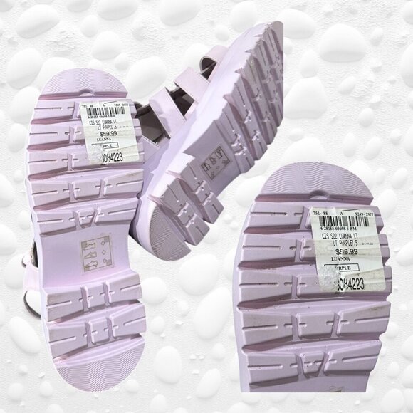Light Purple LUANNA Platform Plastic Sandals NWT Size: 8 - Picture 8 of 8